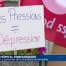 Le personnel de la buanderie de l'HFR en grève