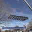 La passerelle d'accès au débarcadère est posée