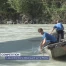 Les pontonniers débarquent sur le Rhône