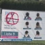 Des affiches PLR et UDC taguées