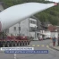 Transports de pales géantes au sommet du Jura vaudois