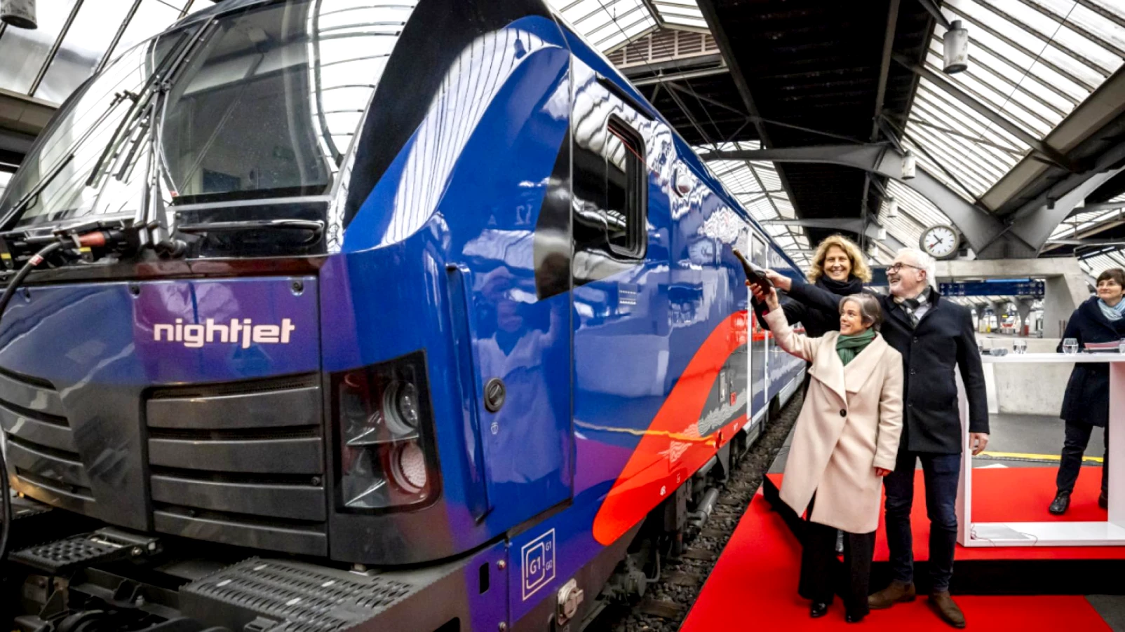Nouveau train de nuit présenté par les CFF à Zurich