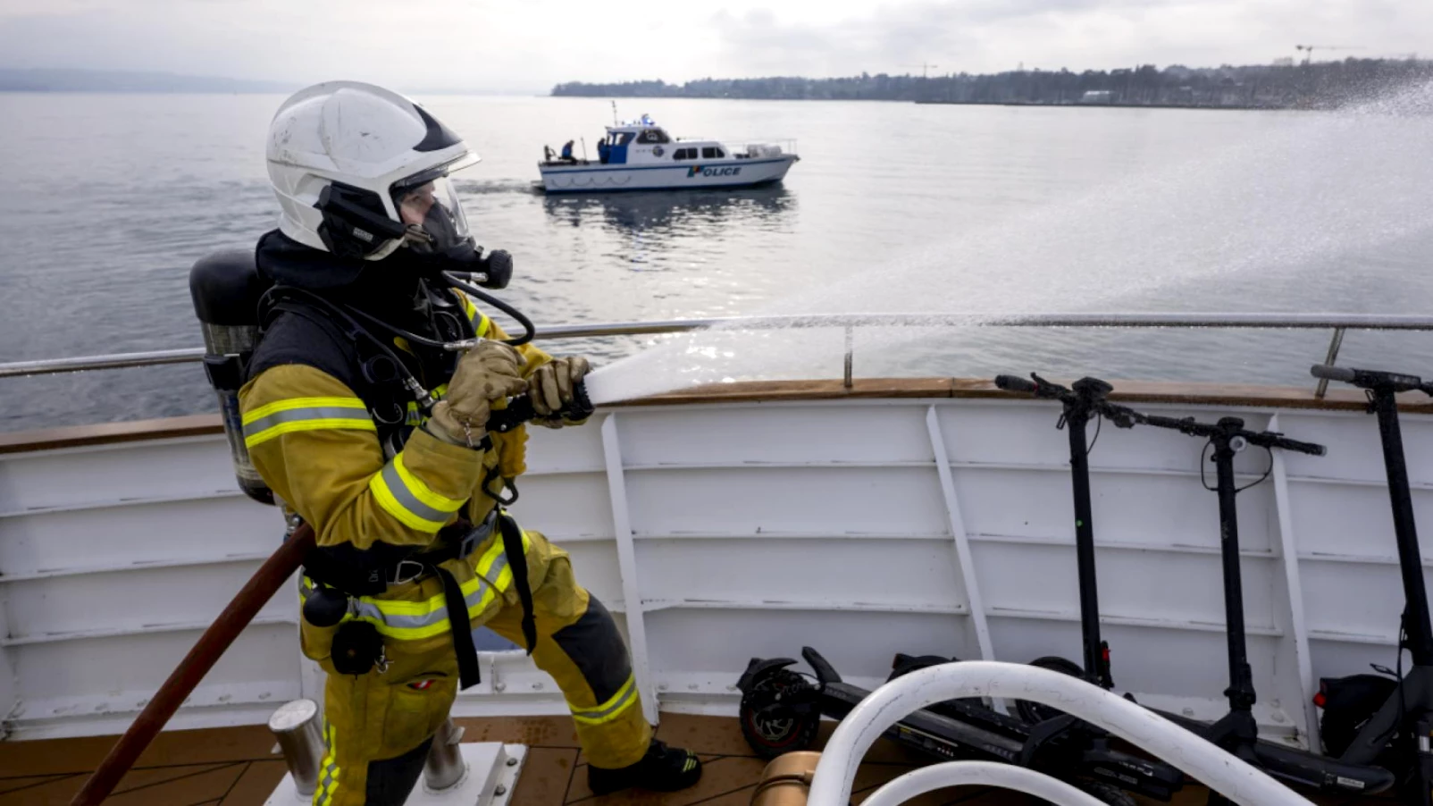 Exercice de sauvetage CGN à Versoix : entraînement sur le lac