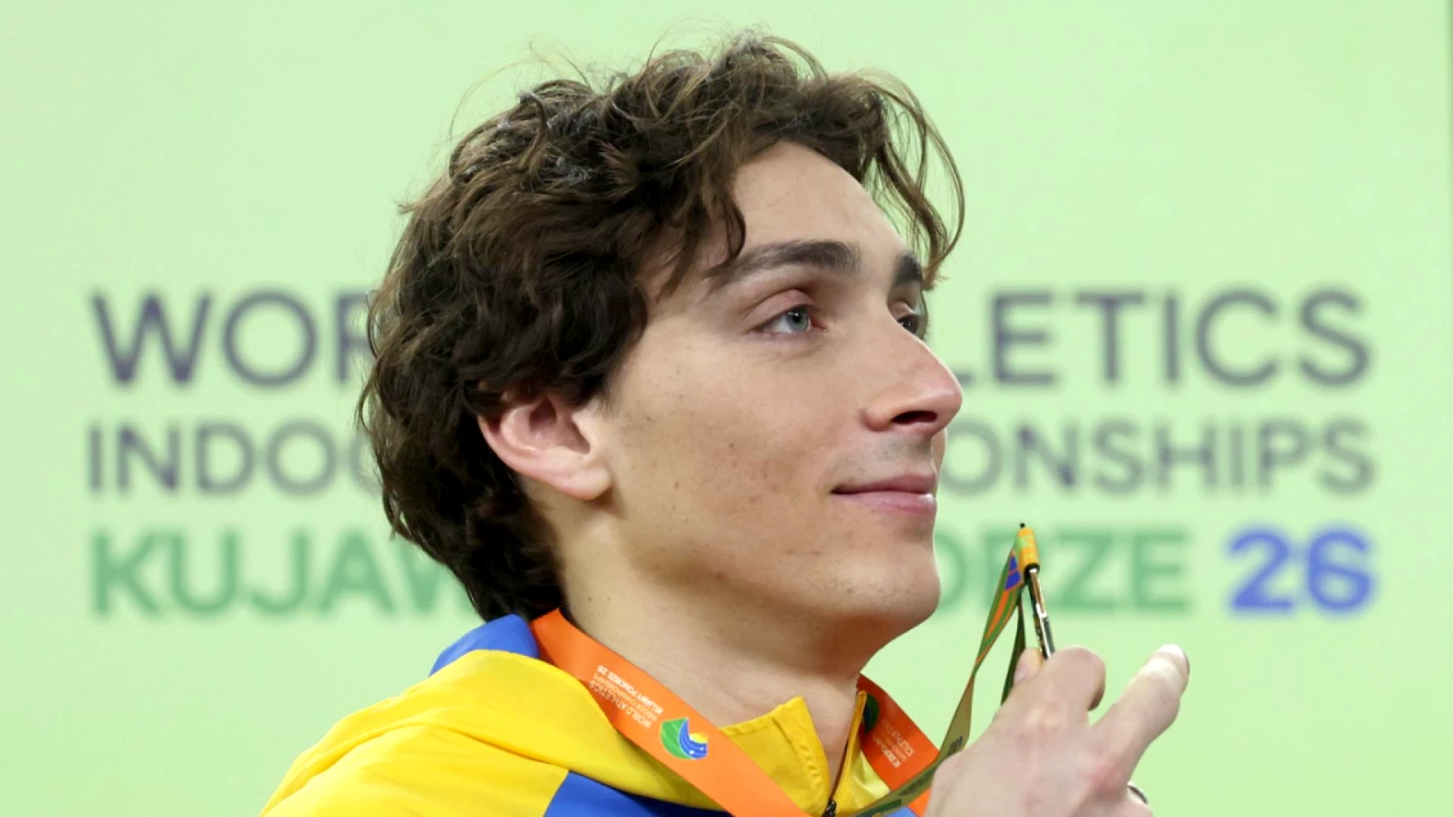 Armand Duplantis au City Event d'Athletissima le 20 août