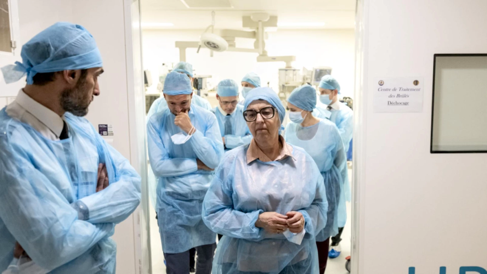 Elisabeth Baume-Schneider à Percy pour les brûlés de Crans-Montana