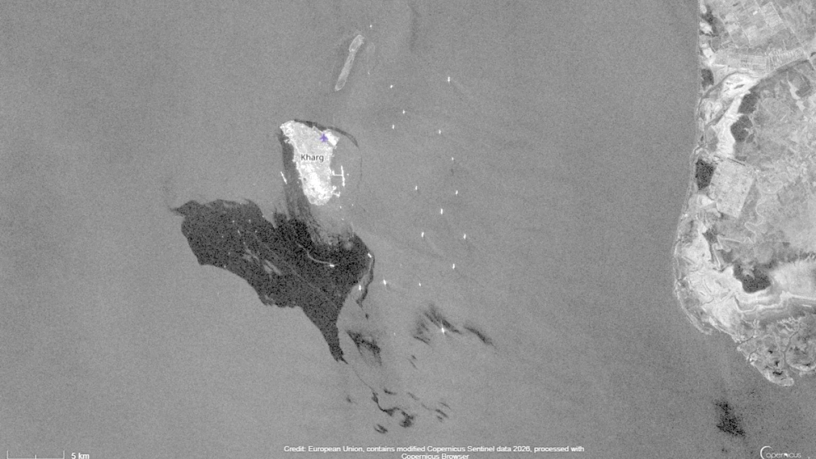 Iran : nappe de pétrole détectée dans le golfe au large de Kharg