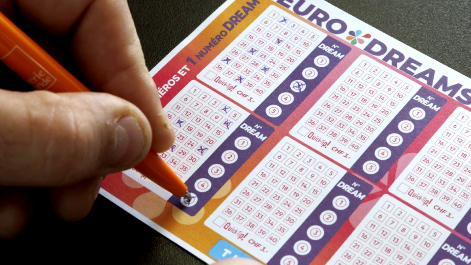 Eurodreams : gagnant remporte 22'222 francs par mois pendant 30 ans