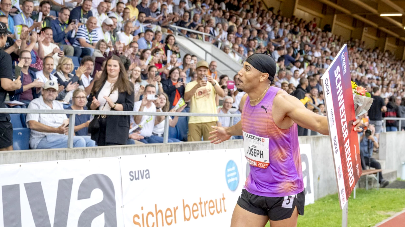 Jason Joseph égalise son record Suisse au 110m haies à Lucerne