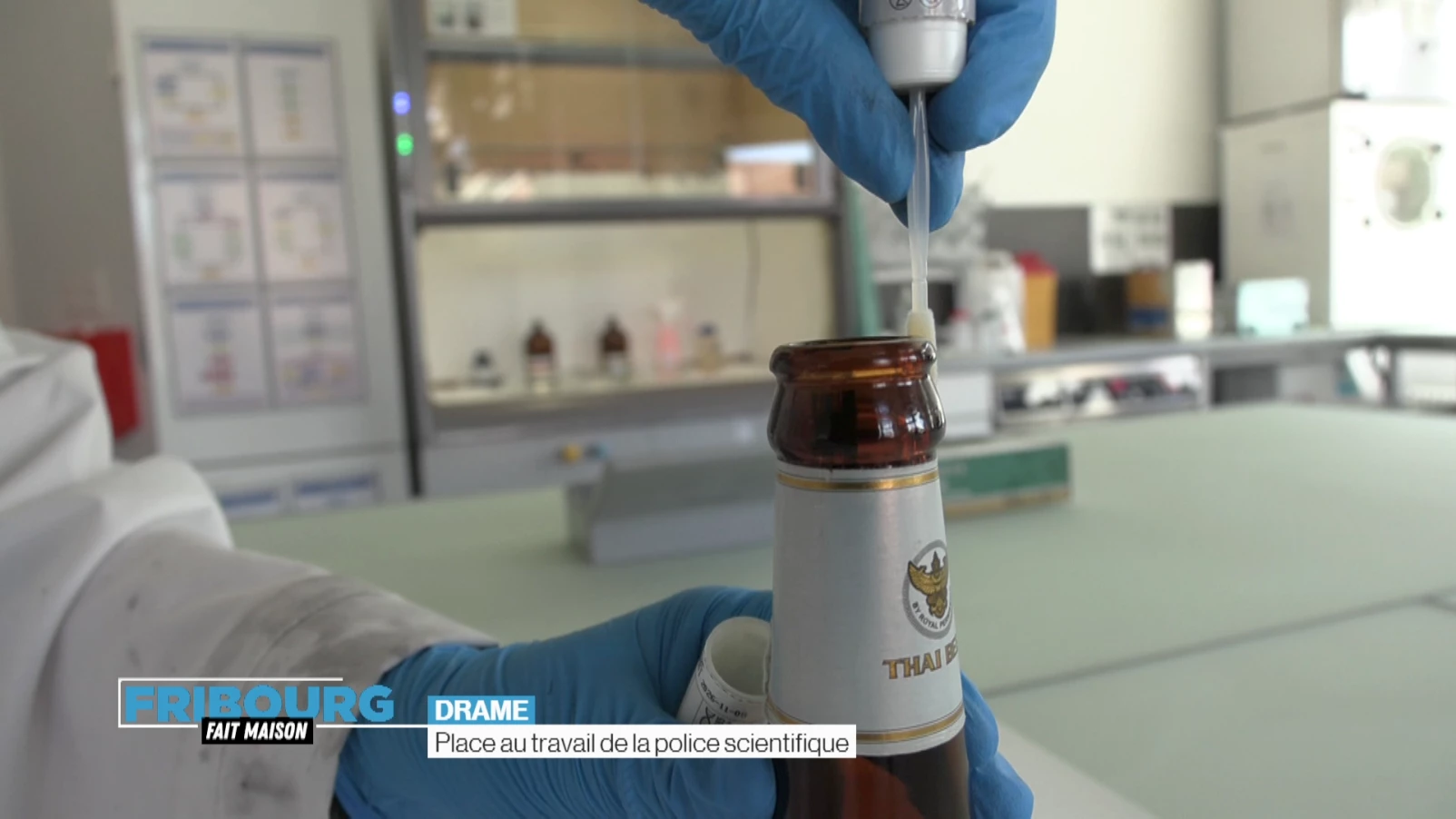 Place au travail de la police scientifique