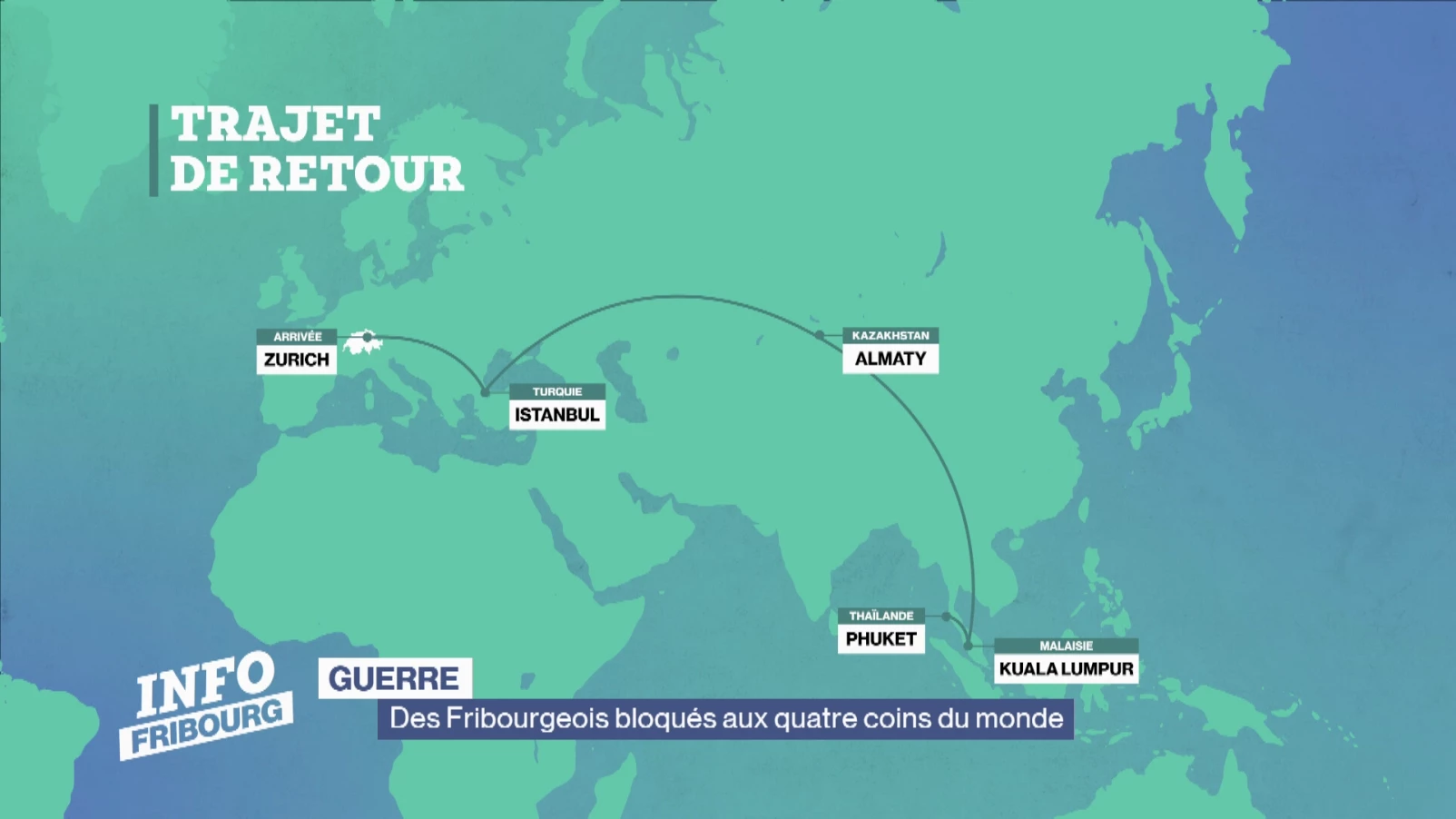 Des Fribourgeois bloqués aux quatre coins du monde