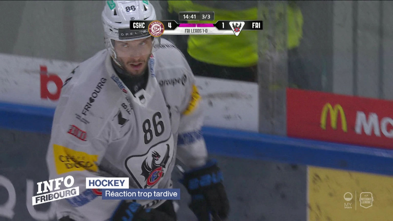 Réaction trop tardive pour Gottéron