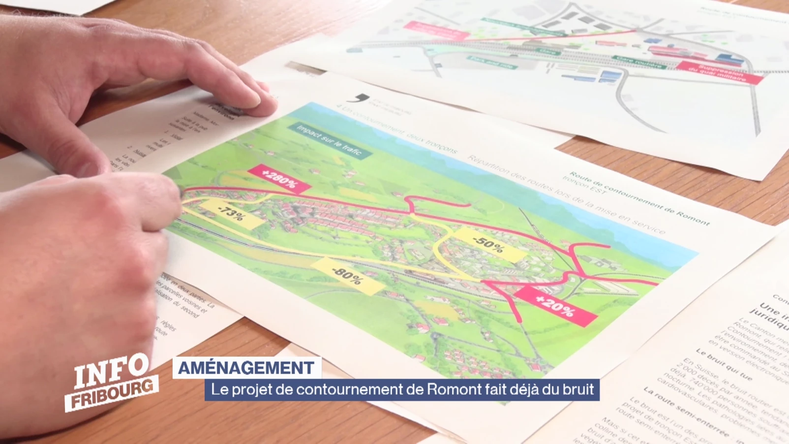 Des oppositions à la route de contournement de Romont