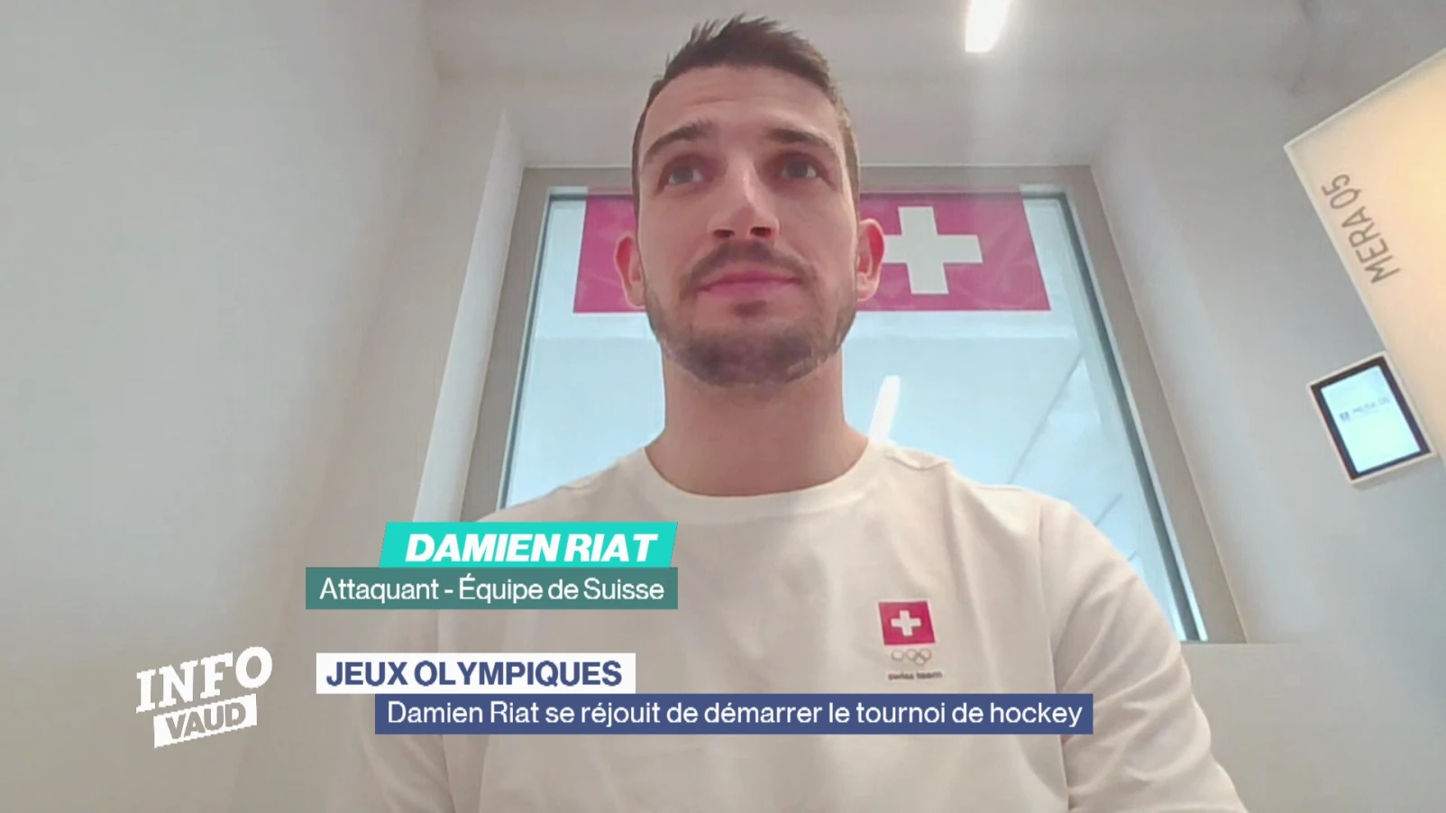 Damien Riat se réjouit de démarrer le tournoi de hockey