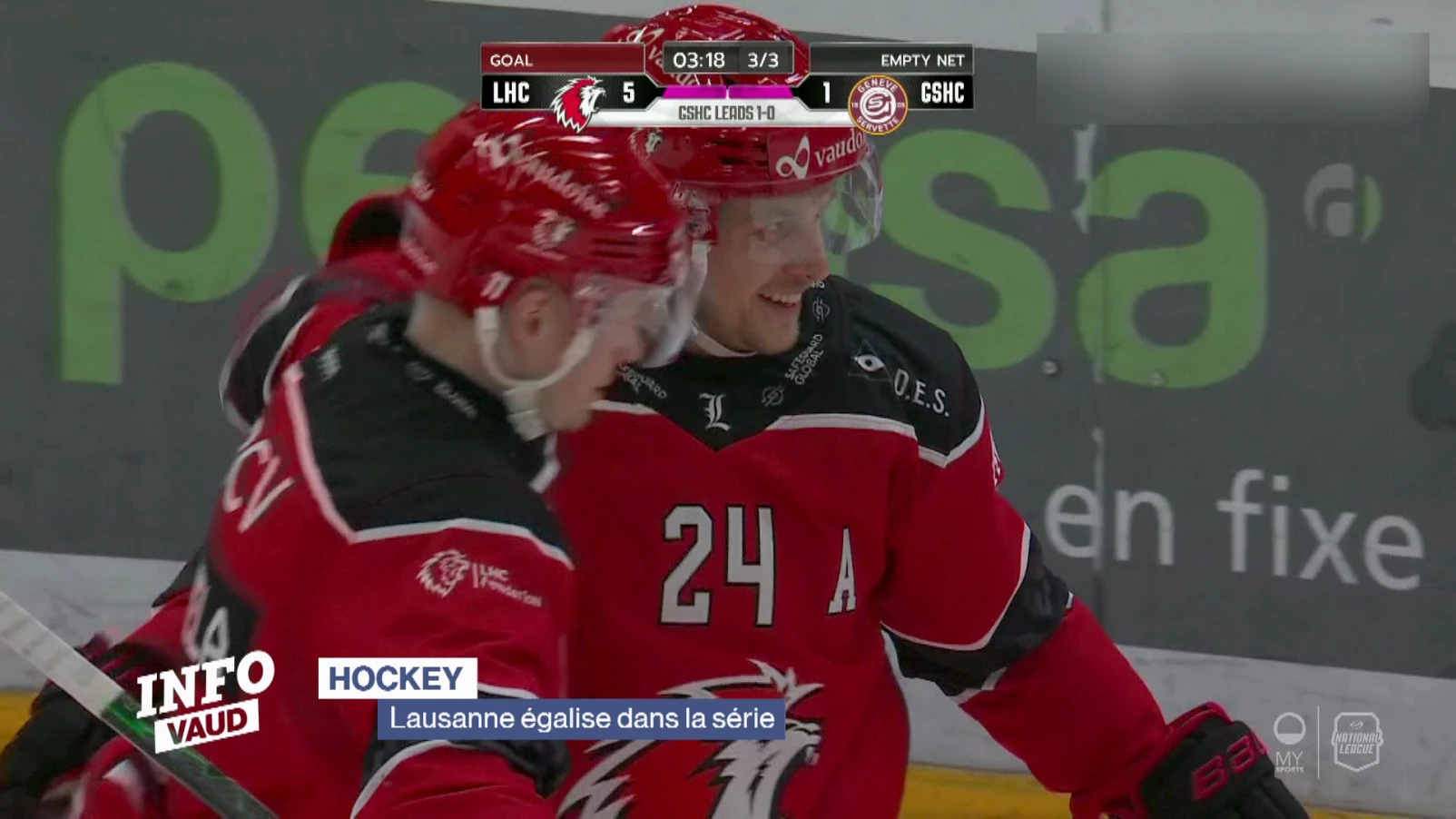 Le LHC est revenu à 1-1 dans la série face à Genève