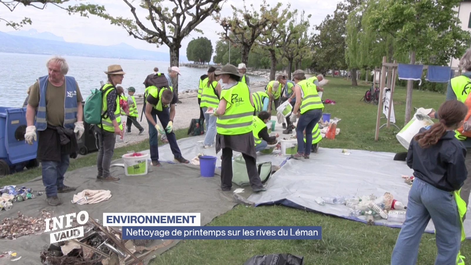 Nettoyage de printemps sur les rives du Léman