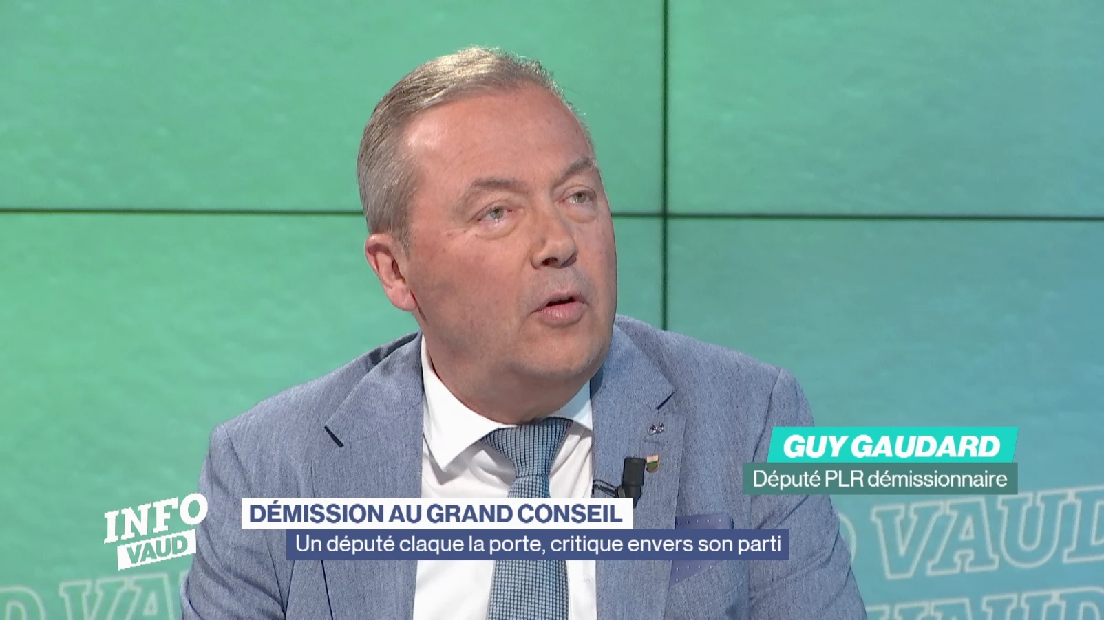 Critique envers le PLR, Guy Gaudard quitte le Grand Conseil