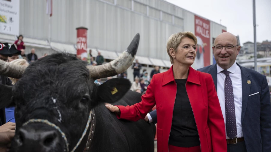 Karin Keller-Sutter a inauguré la 82e foire agricole Olma à St-Gall