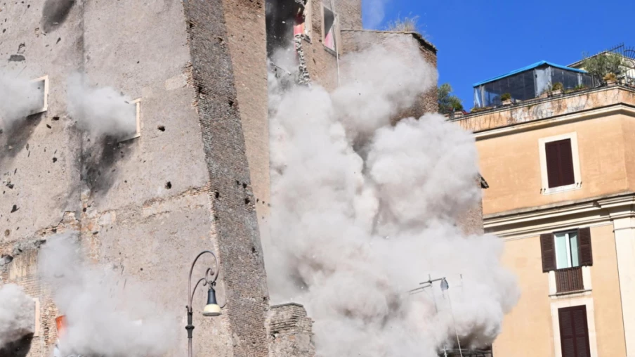 Rome : une tour médiévale en travaux s'effondre, un ouvrier tué