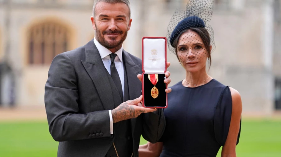 David Beckham anobli par le roi Charles III au château de Windsor