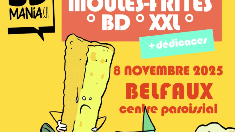 BDmania: journée BD XXL à Belfaux avec dédicaces et moules‑frites