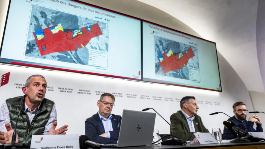 Blatten (VS) : 70 % du village en zone rouge, Ried inconstructible