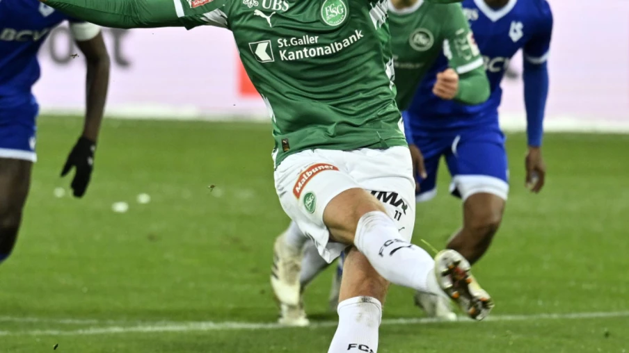 Super League : Lausanne s'incline 1-0 à Saint-Gall sur penalty tardif