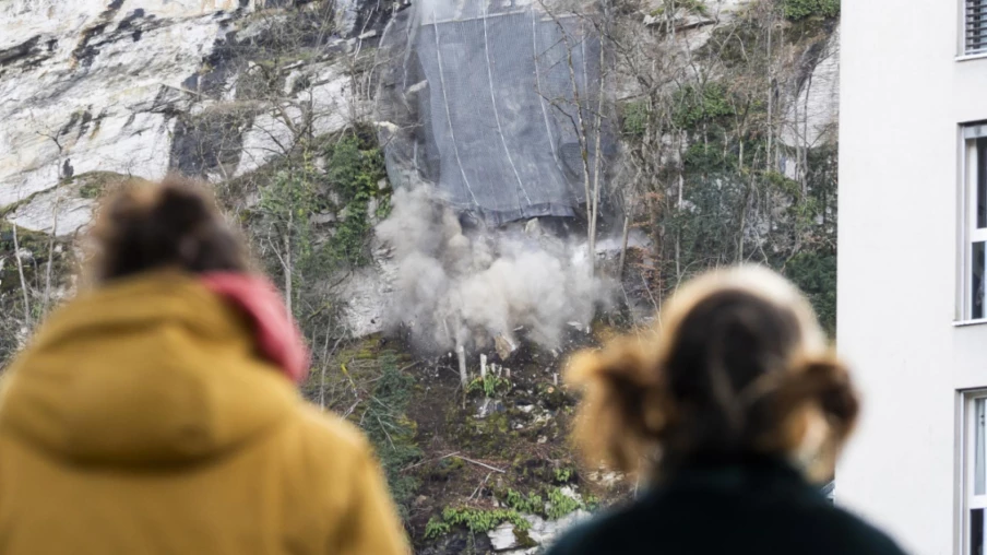 Collombey-Muraz: microminage de 50 m3 sur la falaise de la Barme