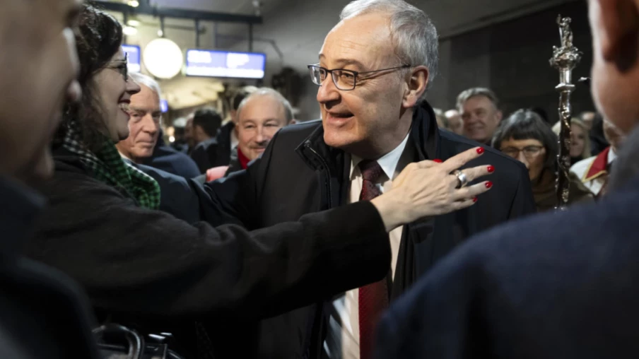 Guy Parmelin, élu président de la Confédération, célébré en Vaud