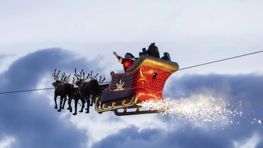 Père Noël en Suisse: vitesse supersonique de 21 290 km/h