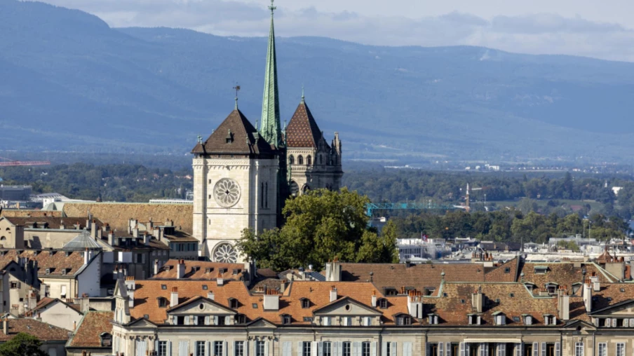 Conseil administratif de Genève à la cathédrale pour un hommage