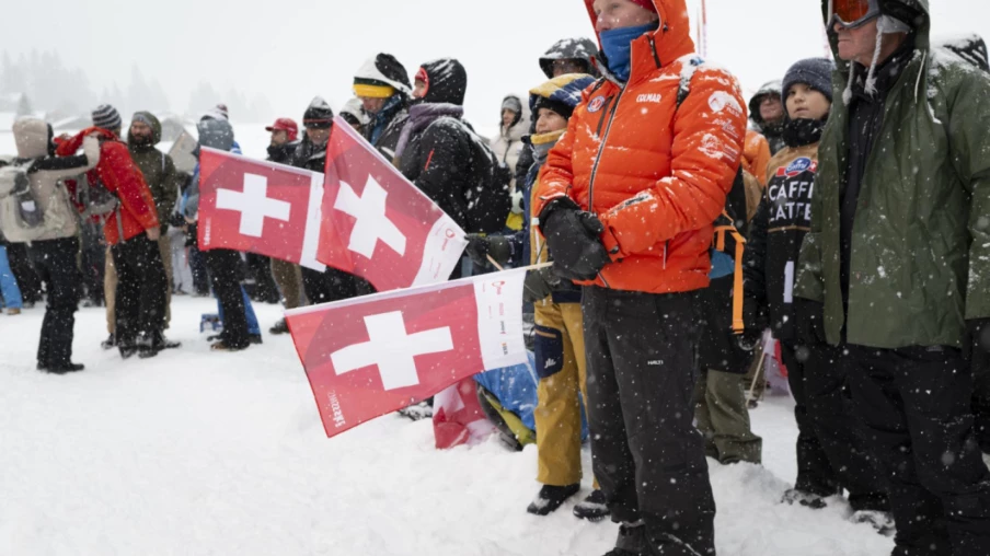 Minute de silence à la Coupe du monde à Adelboden