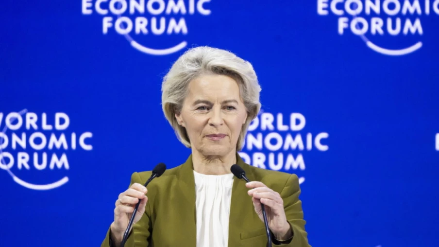 Ursula von der Leyen: les surtaxes de Trump sont une erreur à Davos