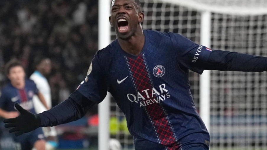 Ligue 1 : le PSG écrase Marseille 5-0, Dembélé double