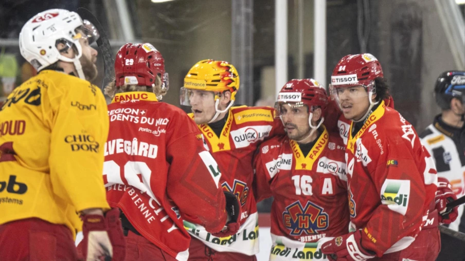 Bienne qualifié pour le play-in de National League après 5-1 à Langnau