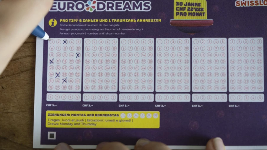 Personne n'a décroché la rente de 22'222 francs à l'Eurodreams jeudi