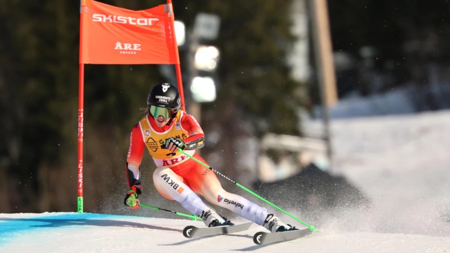 Camille Rast en tête du géant d'Åre après la 1re manche