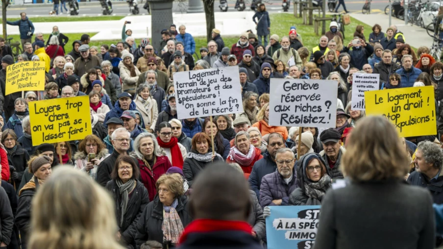 Genève : 400 manifestants dénoncent expulsions liées à la spéculation