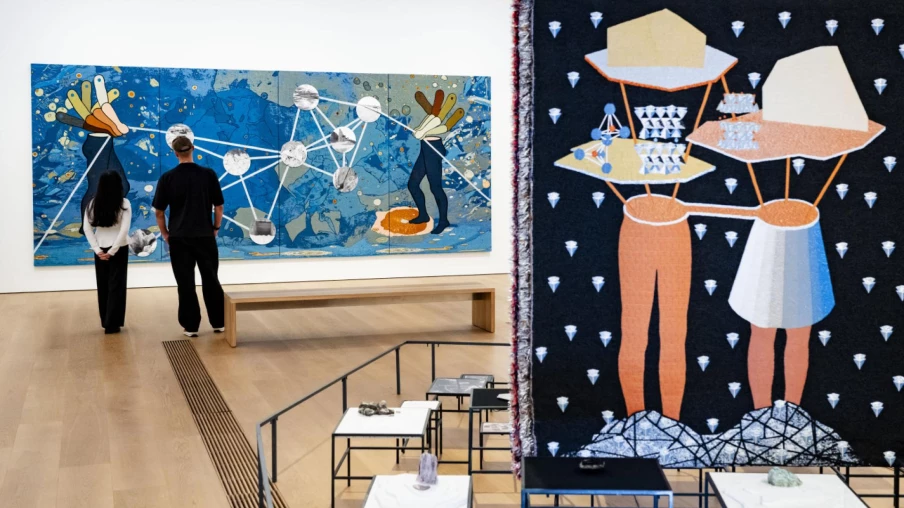 Exposition Otobong Nkanga au MCBA : rêves terrestres et colorés