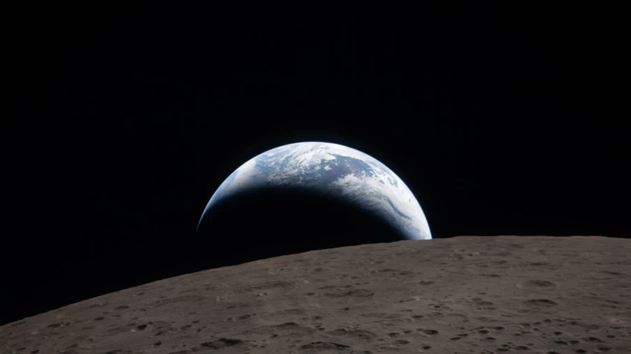 La Nasa publie une photo du coucher de la Terre prise par Artémis II