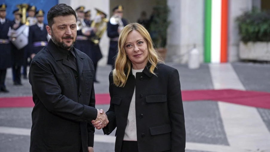 Zelensky à Rome pour des pourparlers avec Giorgia Meloni