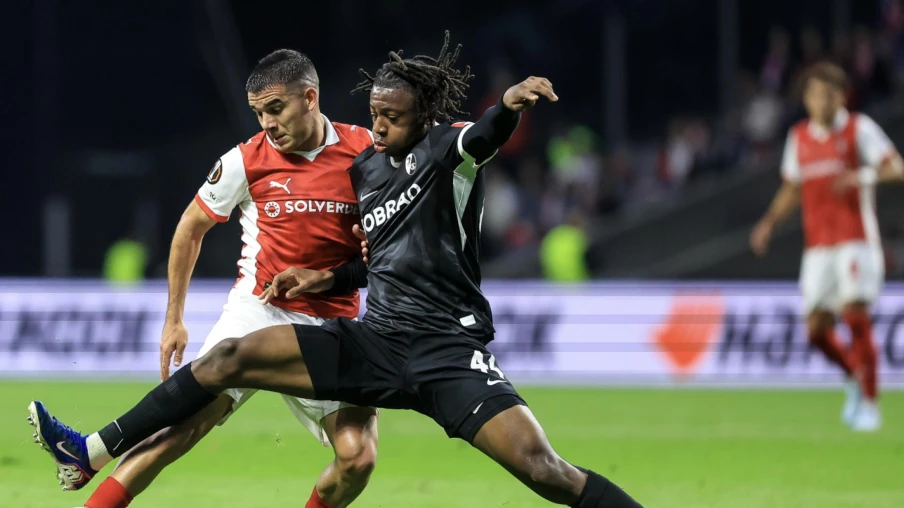Johan Manzambi et le SC Fribourg battus 2-1 à Braga en Europa League