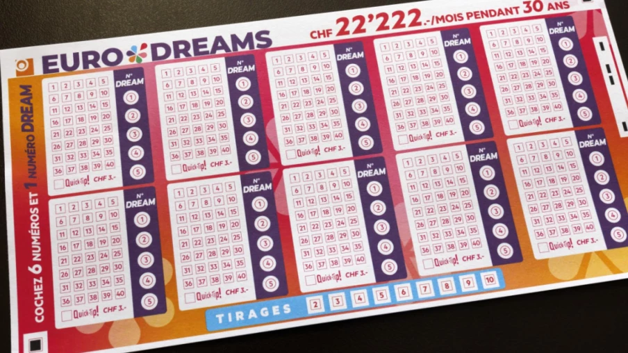Eurodreams : pas de combinaison gagnante jeudi, 22'222 francs en jeu