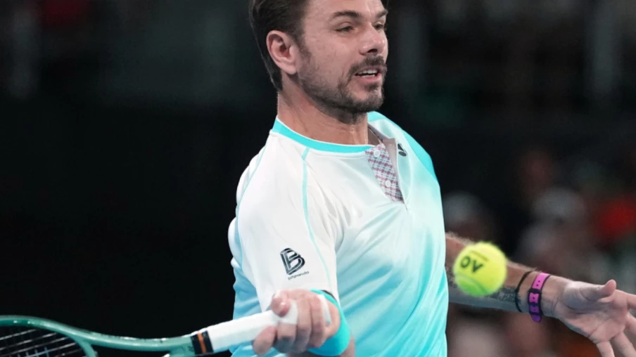 Stan Wawrinka face à Sebastian Baez au 1er tour de l'ATP 250 à Genève