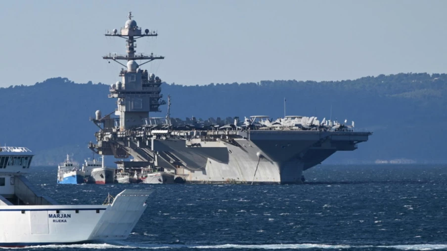 Le porte-avions Gerald Ford de retour aux États-Unis après 326 jours