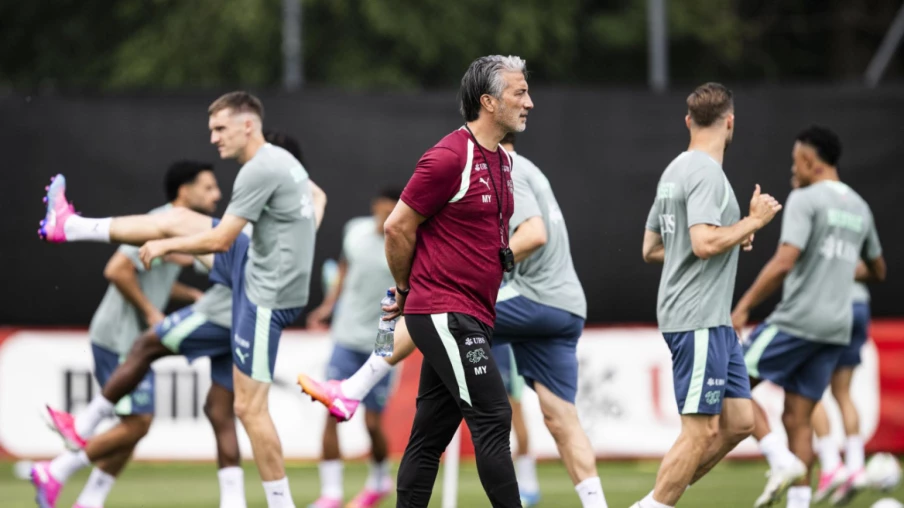 Équipe de Suisse au complet à Saint-Gall avant la Coupe du monde 2026