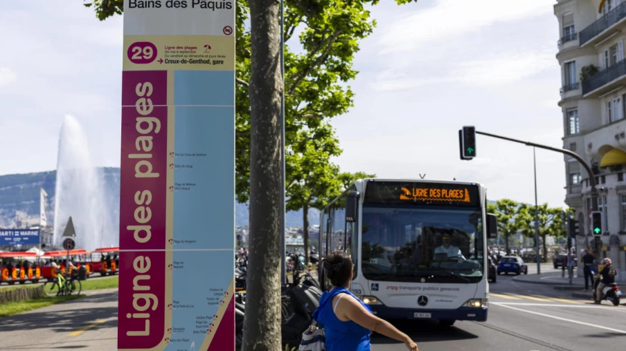 Nouvelle ligne de bus TPG pour accéder aux plages genevoises cet été