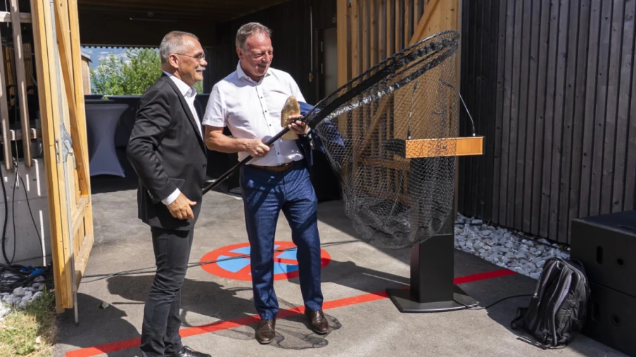 Remise de la pisciculture d'Estavayer-le-Lac rénovée