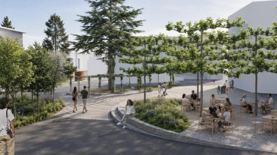 Sion réaménage sa place des Cèdres pour plus de piétons et de verdure