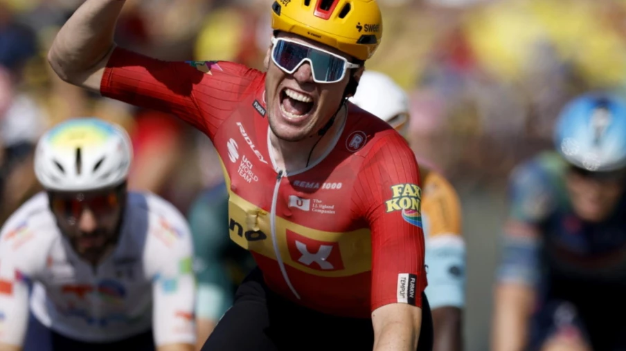 Tour de France : Soren Waerenskjold gagne la 11e étape au sprint