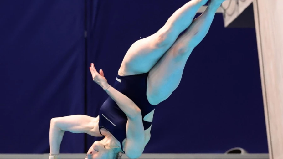 Michelle Heimberg décroche l'argent au 1 m aux Européens de Paris